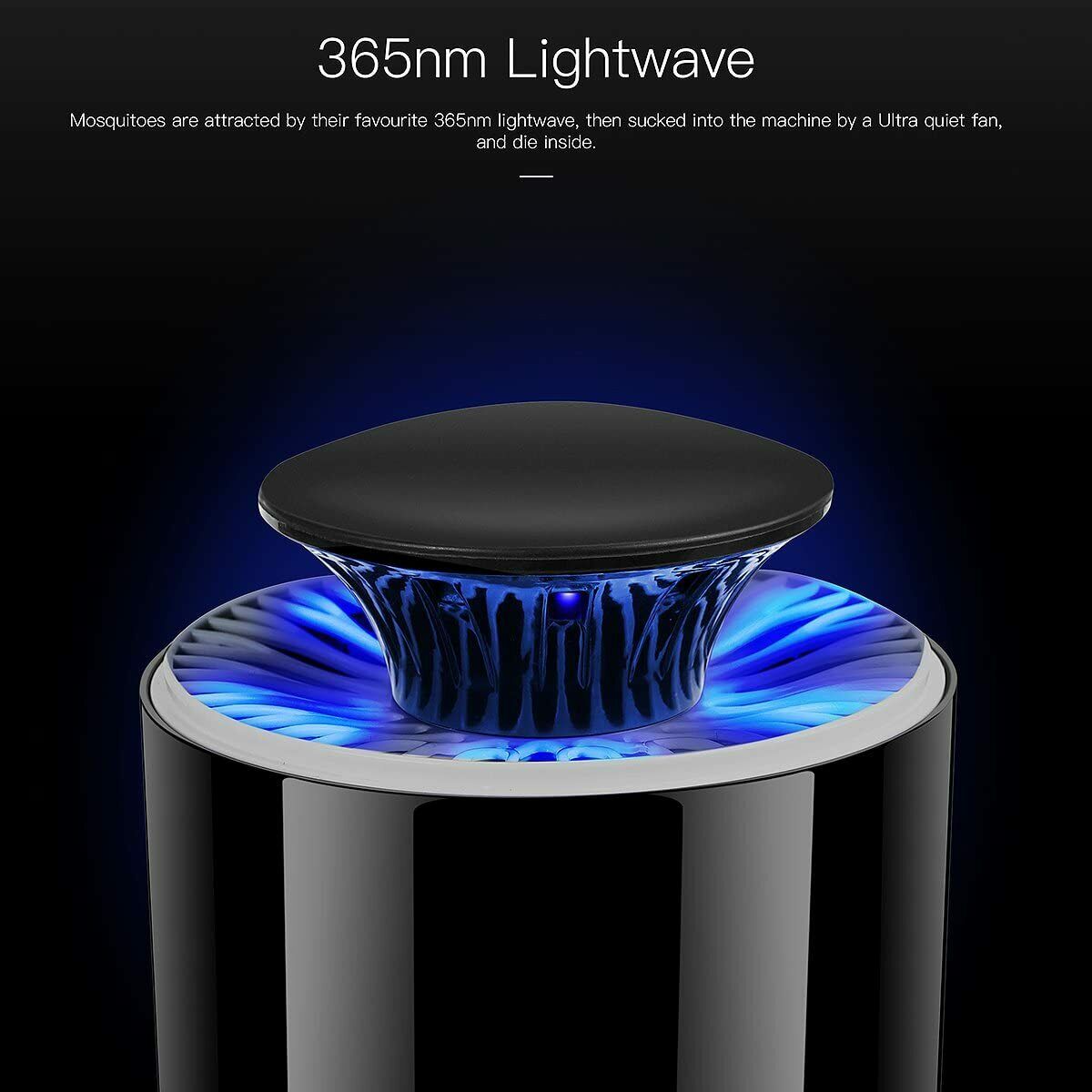 USB Electric Mosquito Killer Lamp – Indoor & Outdoor Bug Zapper with UV Light Trap