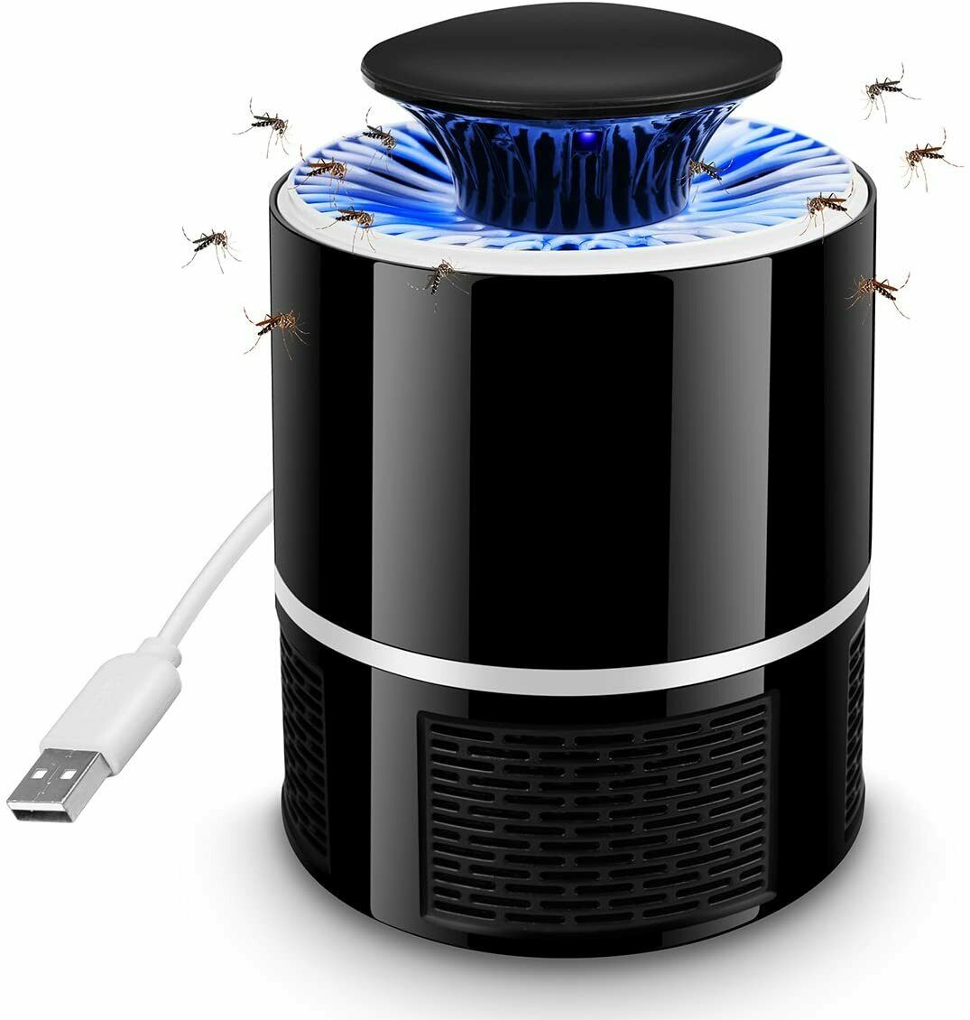 USB Electric Mosquito Killer Lamp – Indoor & Outdoor Bug Zapper with UV Light Trap
