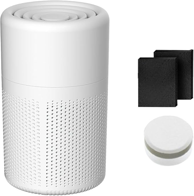 3-Stage HEPA Air Purifier for Home – Quiet Desktop Air Cleaner with Carbon Filter
