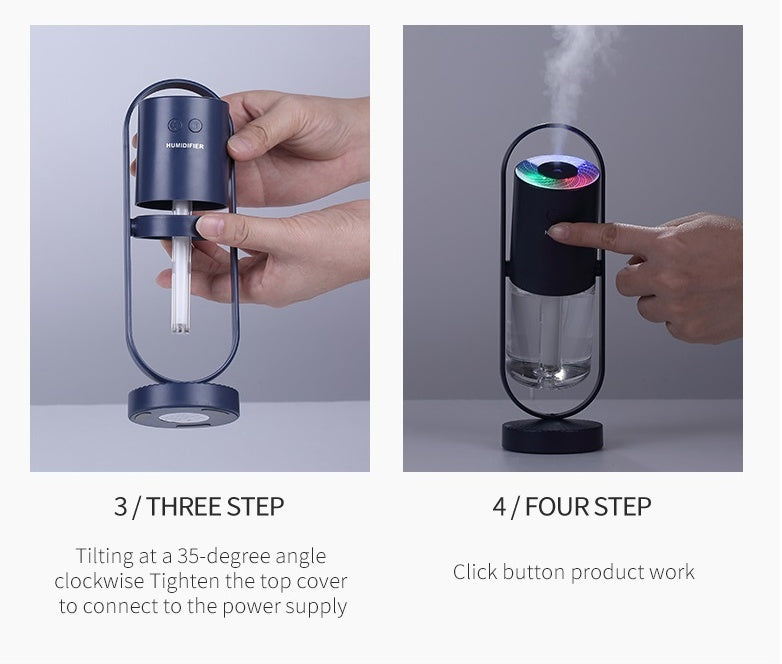 Relaxing LED Humidifier – Cool Mist Anywhere