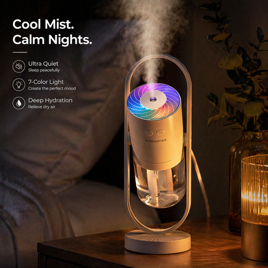 Relaxing LED Humidifier – Cool Mist Anywhere